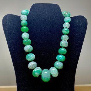 Iris & Lily Silver Genuine Gemstone Necklace